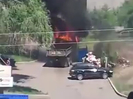В Усть-Каменогорске на улице Михаэлиса горел мусоровоз