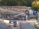 В Усть-Каменогорске обрушился строительный кран