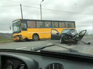 В ВКО водитель пострадал при столкновении легкового автомобиля с автобусом