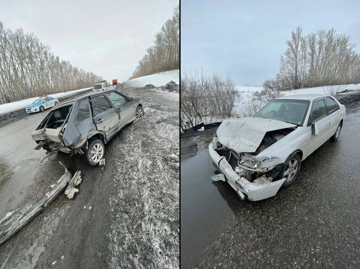 На трассе Усть-Каменогорск — Риддер столкнулись два автомобиля | YK-news.kz