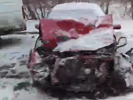 В Усть-Каменогорске на Объездном шоссе столкнулись два авто | YK-news.kz