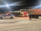 В ВКО молоковоз застрял в снежном перемете