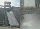 Сброс воды из Бухтарминского водохранилища попал на видео 