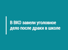 В ВКО завели уголовное дело после драки в школе