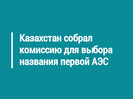 Казахстан собрал комиссию для выбора названия первой АЭС