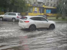 В Усть-Каменогорске из-за сильного дождя подтопило участки улиц 