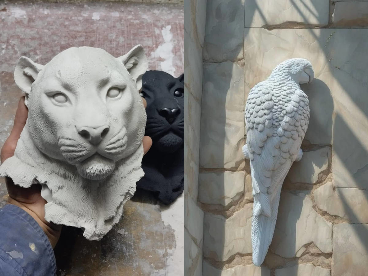 Дробильщик из ВКО в свободное от работы время превращает гипс в скульптуры