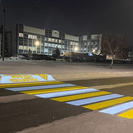 В Усть-Каменогорске появился голограммный пешеходный переход