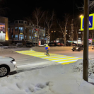 В Усть-Каменогорске появился голограммный пешеходный переход