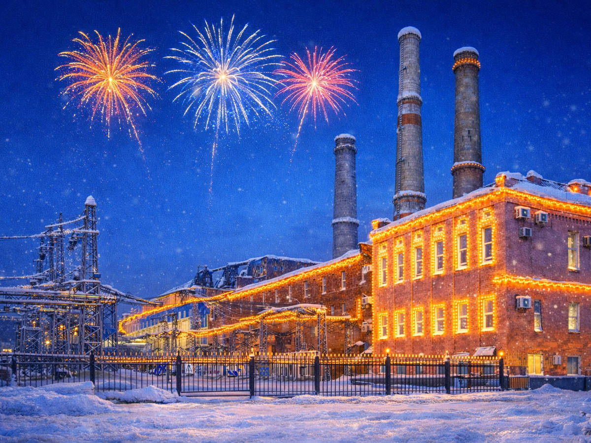 Коллектив Усть-Каменогорской ТЭЦ поздравляет горожан с Новым годом