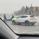В Усть-Каменогорске полицейский автомобиль стал невольным участником ДТП