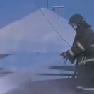 В Усть-Каменогорске при пожаре пострадал человек