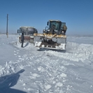 В ВКО автобус увяз в снежном заносе