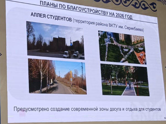 В Усть-Каменогорске появится Аллея студентов