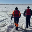 В ВКО на Бухтарминском водохранилище обнаружили несанкционированную ледовую переправу 