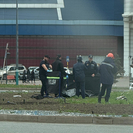 В Усть-Каменогорске на зеленом островке кольцевой развязки обнаружили погибшего человека