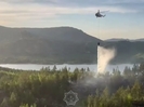 В ВКО лесной пожар тушили с вертолёта