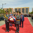 В Усть-Каменогорске состоялось торжественное возложение цветов к памятнику Сагадату Нурмагамбетову 