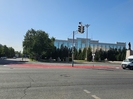 В Усть-Каменогорске появилась дорожная разметка красного цвета