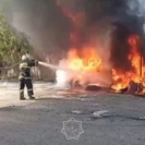 В Усть-Каменогорске очевидцев напугал густой черный дым в районе Объездного шоссе