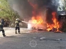В Усть-Каменогорске очевидцев напугал густой черный дым в районе Объездного шоссе
