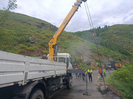 В ВКО водителей большегрузов застало врасплох перекрытие Бухтарминской трассы
