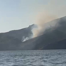 В Усть-Каменогорске на сопках горела трава