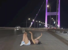 В Семее женщину привлекли к ответственности за фотосессию на проезжей части моста