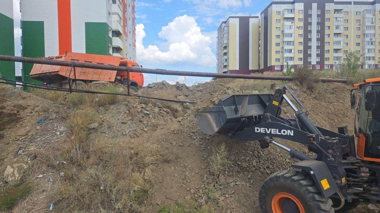 В левобережье Усть-Каменогорска электрокабель прячут под землю