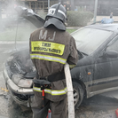 Автопожар в Усть-Каменогорске: пострадавших нет