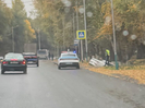 В Усть-Каменогорске автомобиль «слетел» с дороги на улице Бажова