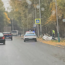 В Усть-Каменогорске автомобиль «слетел» с дороги на улице Бажова