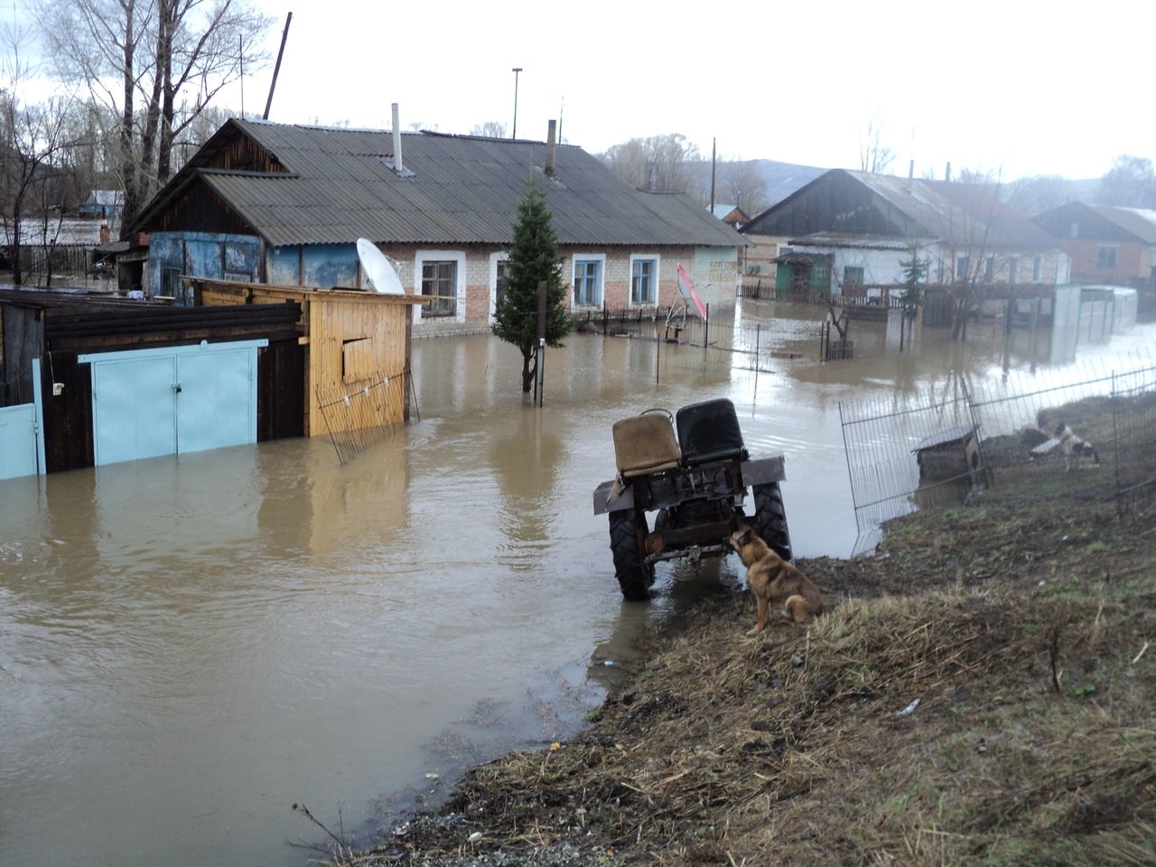 Возможное подтопление. Наводнение на дороге Кызылординской области.