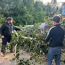 В Усть-Каменогорске коммунальные службы продолжают устранять последствия урагана